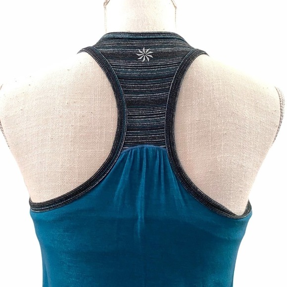 3 x $15 ATHLETA green racer back top size XS - Picture 4 of 4